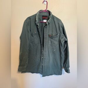 Riggs Workwear By Wrangler Men’s Olive Green Jacket Size XL Has Flaws